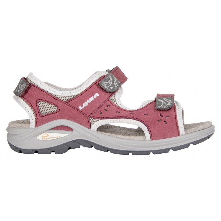 Lowa Sandały Urbano Nubuk skóra jagodowa/jasnoszara Damskie